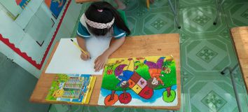 Hội thi họa sĩ tí hon trường MG An Tây năm học 2020-2021