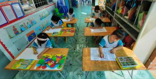 Hội thi họa sĩ tí hon trường MG An Tây năm học 2020-2021