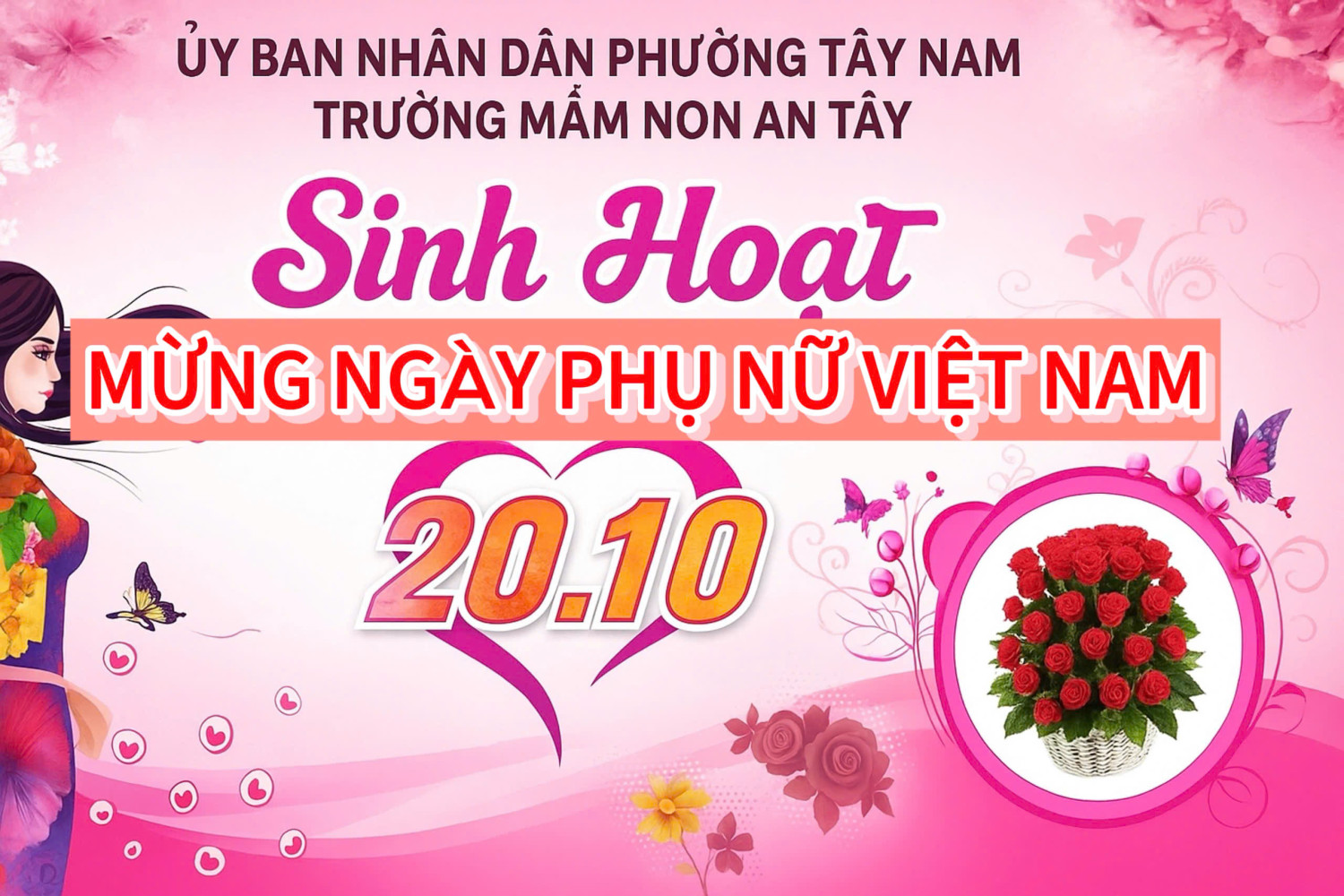 🌸TRƯỜNG MẦM NON AN TÂY TỔ CHỨC SINH HOẠT KỶ NIỆM NGÀY PHỤ NỮ VIỆT NAM 20/10 🌸