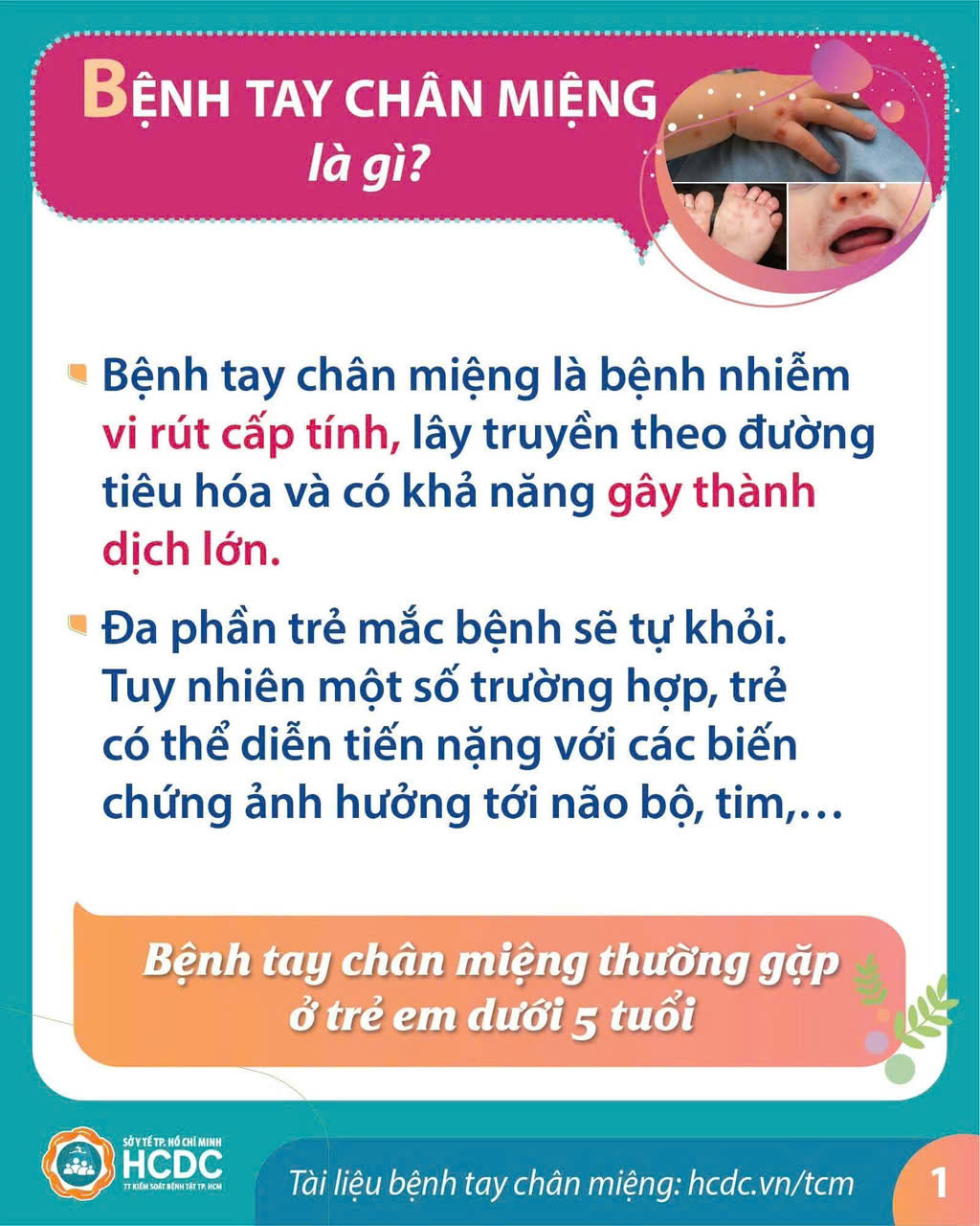 Phòng bệnh tay chân miệng