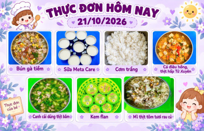 Thực đơn ngày 21/10/2026