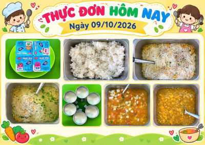 Thực đơn ngày 09/10/2026