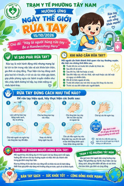 Hưởng ứng ngày thế giới rửa tay
