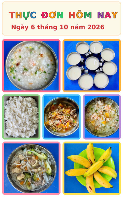 Thực đơn ngày 06/10/2027