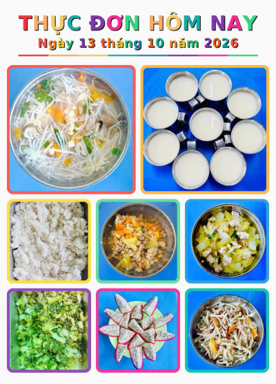 THỰC ĐƠN NGÀY 13/10/2026